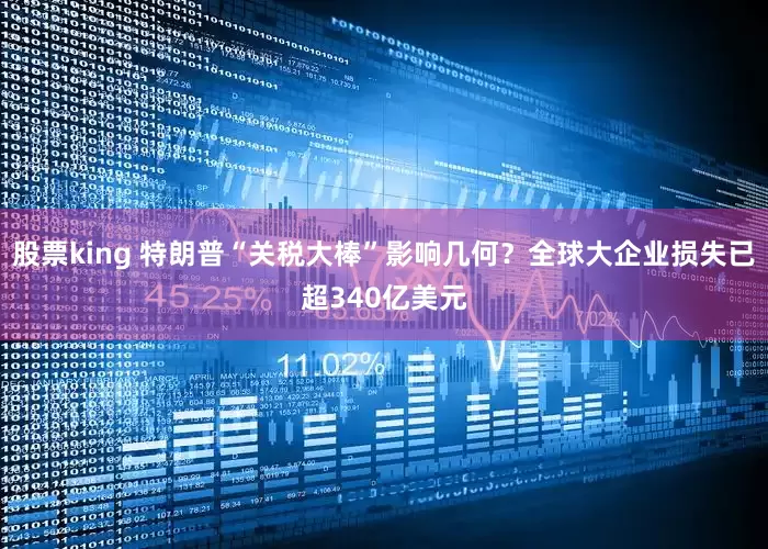股票king 特朗普“关税大棒”影响几何？全球大企业损失已超340亿美元