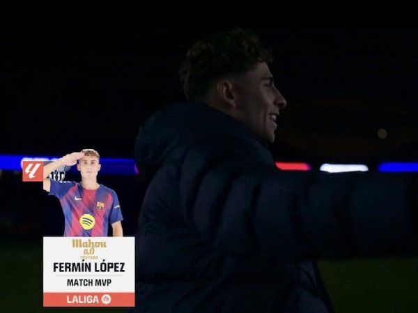 优配货主 打入一球，费尔明当选巴萨回归诺坎普首战全场最佳球员